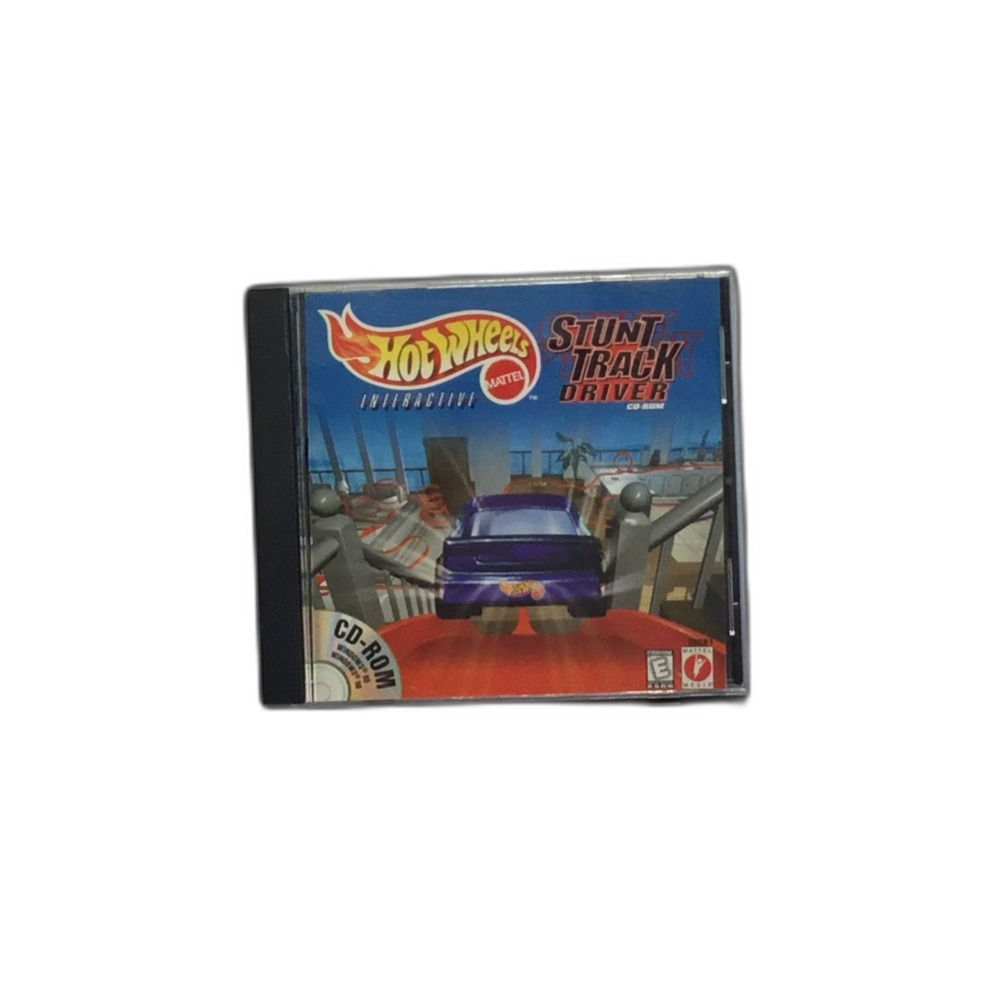 Hot Wheels Stunt Track Driver PC Game 1998 Mattel Retro Racing CD-ROM